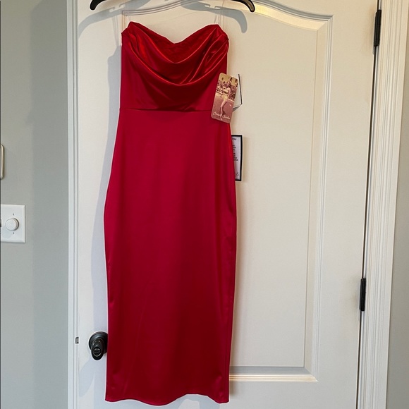 Emerald Sundae Dresses & Skirts - Emerald Sundae Strapless Scarlet Dress
